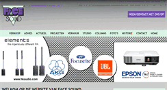 Desktop Screenshot of facesound.nl