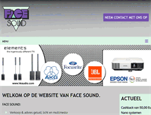Tablet Screenshot of facesound.nl